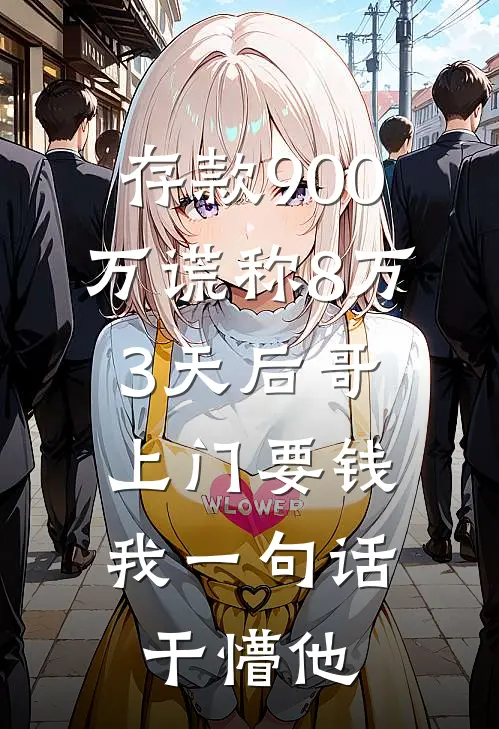 存款900万谎称8万，3天后哥上门要钱，我一句话干懵他(许安安安)最新小说_免费阅读完整版小说存款900万谎称8万，3天后哥上门要钱，我一句话干懵他(许安安安)